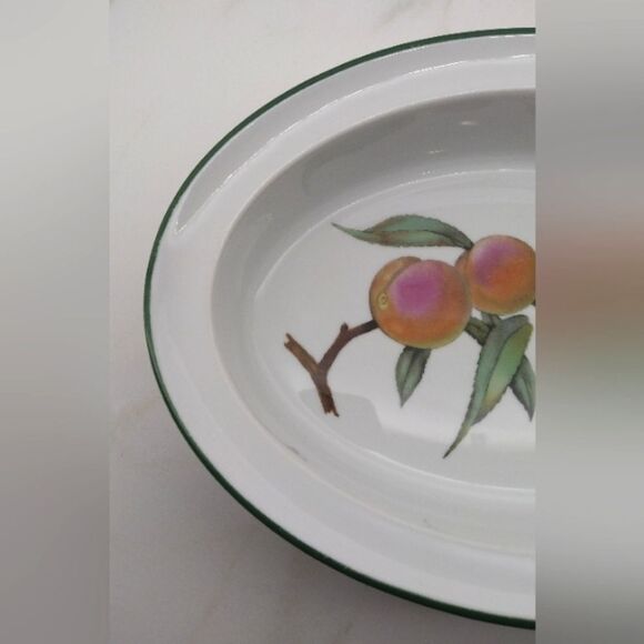 Royal Worcester Evesham Vale Serveware Oval Platter Dish Home Dining Vintage - Picture 3 of 13